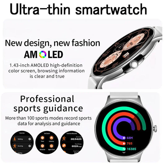 LyfenWatch Aura – Smartwatch AMOLED ultrafino