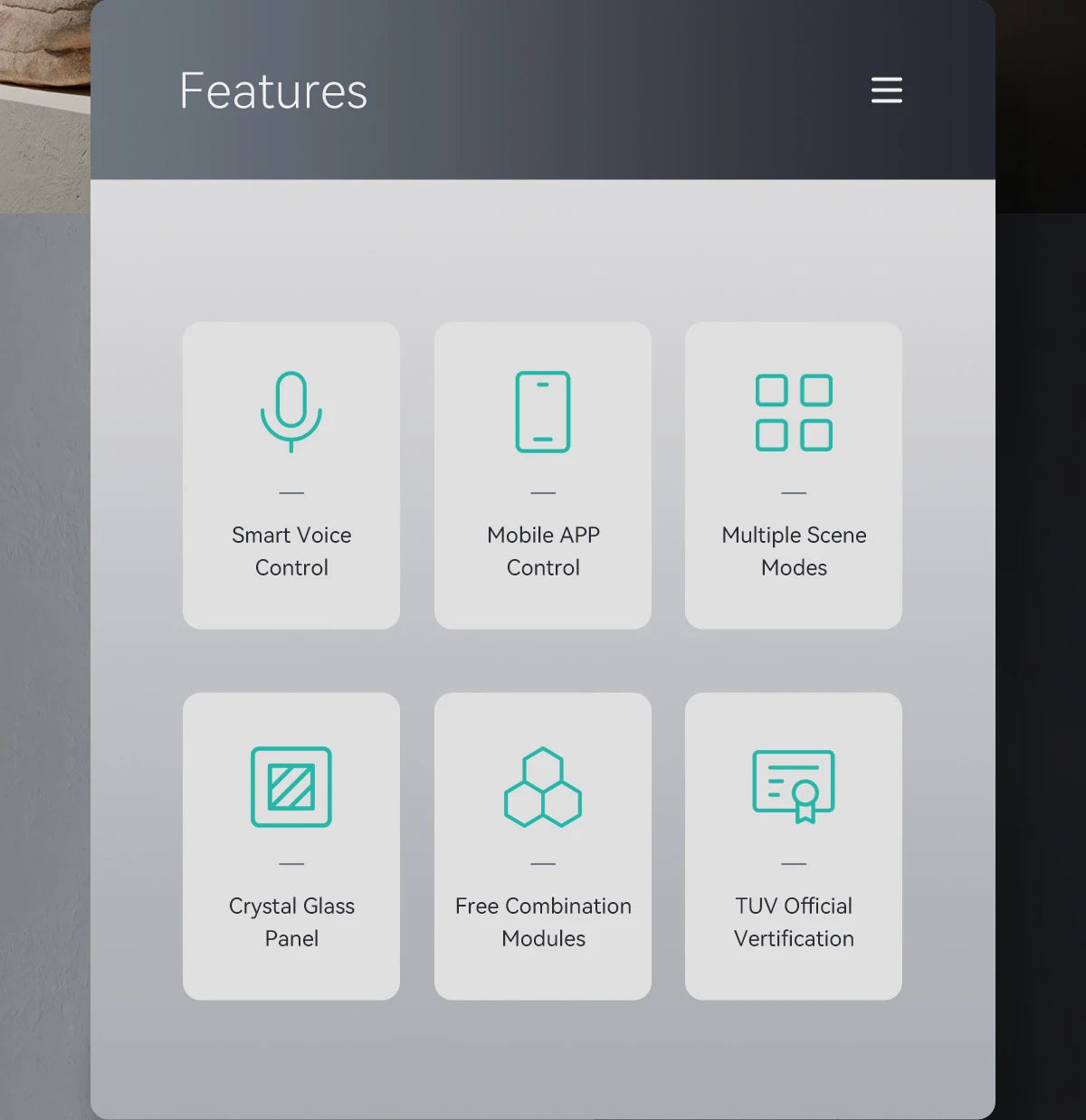 Inteligentny przełącznik – szkło hartowane wrażliwe na dotyk