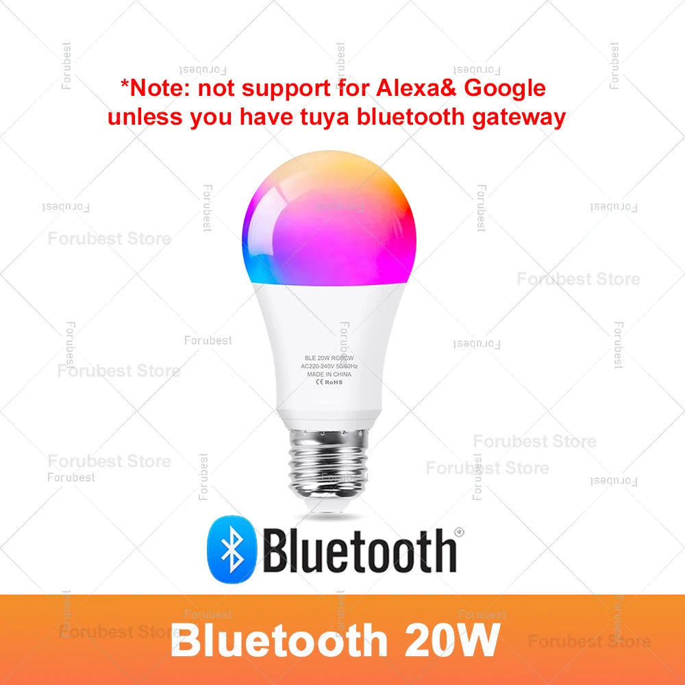Inteligentna żarówka LED RGB (Bluetooth + WiFi)