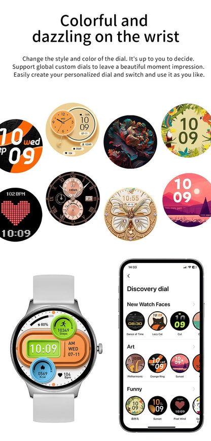 LyfenWatch Aura – Smartwatch AMOLED ultrafino