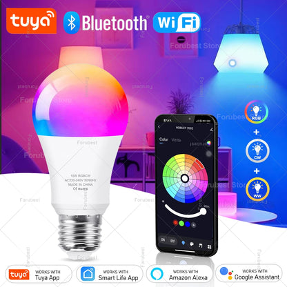 Inteligentna żarówka LED RGB (Bluetooth + WiFi)