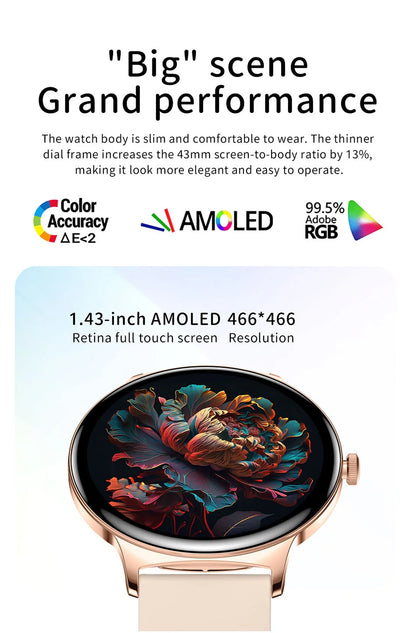 LyfenWatch Aura – Smartwatch AMOLED ultrafino