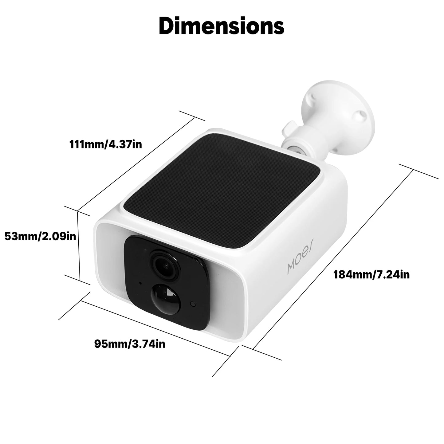 Kamera bezpieczeństwa WiFi zasilana energią słoneczną